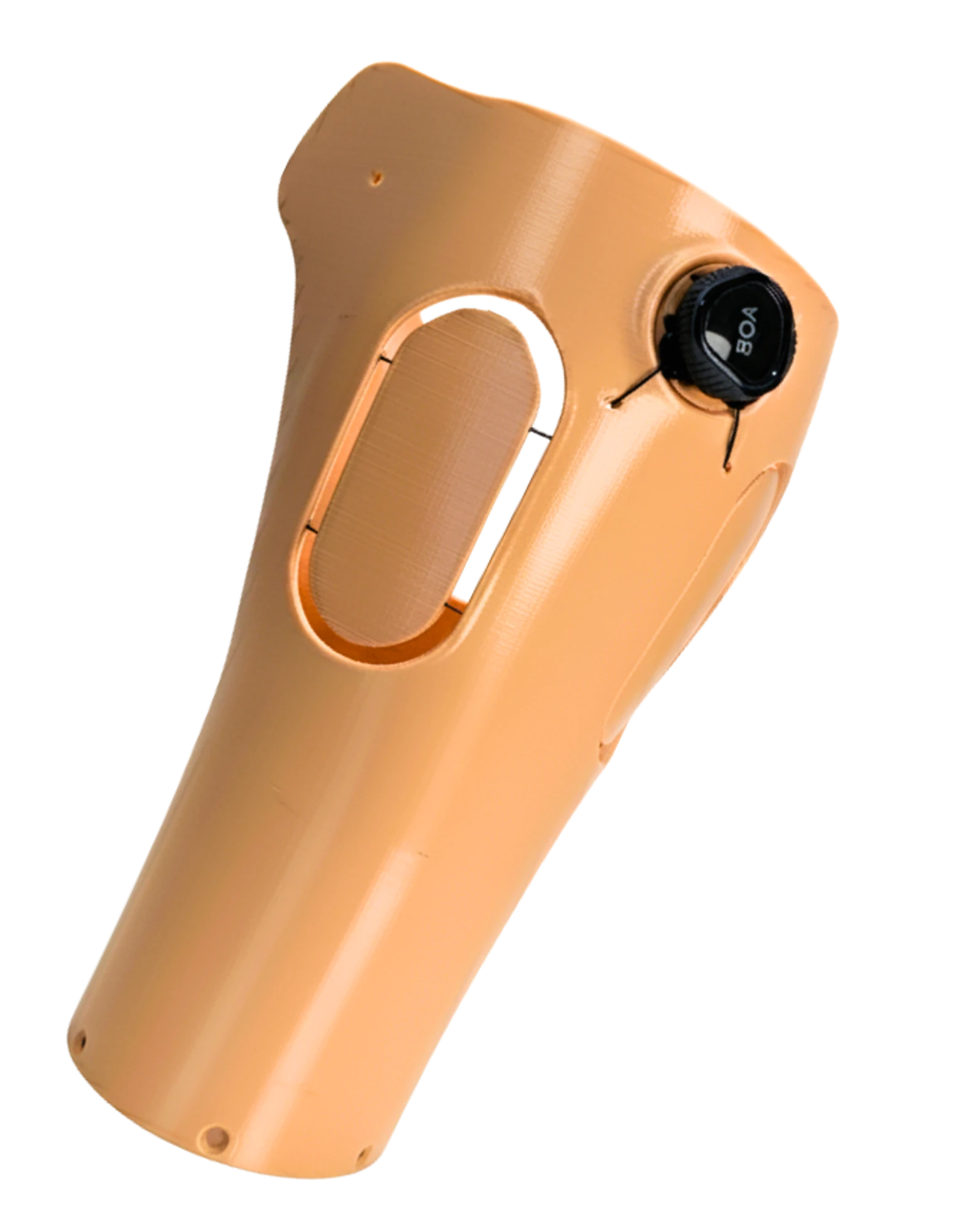 Hannibal above-elbow myoelectric socket in a skin-tone finish with a BOA closure dial